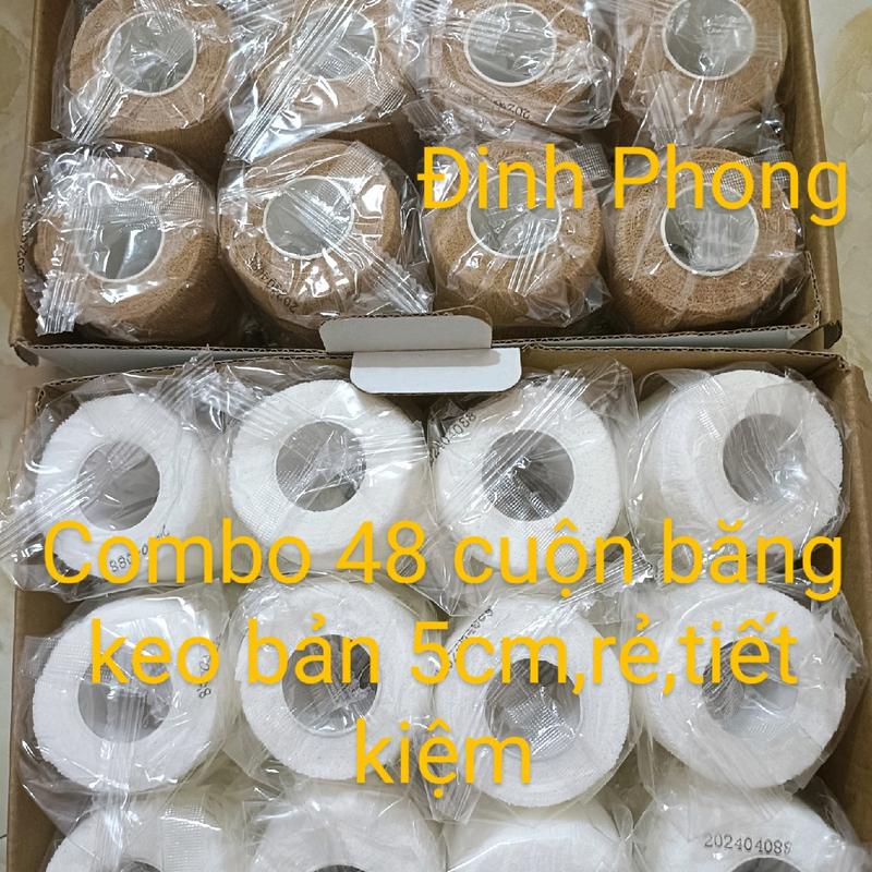 hộp 48 cuộn băng keo thể thao ,băng quấn cổ tay cổ chân bản 5cm keocaosunon neymar  ankle tape