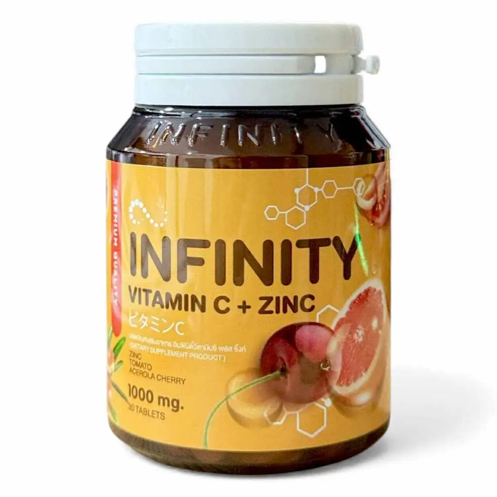 INFINITY VITAMIN C+ ZINC 1000mg MADE IN THAILAND - TikTok Shop Philippines