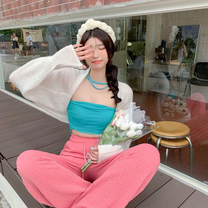 Product Introduction of Women's Open Front Bolero Shrug, Long Sleeve Solid Color Sun Protection Knit Cropped Cardigan 19