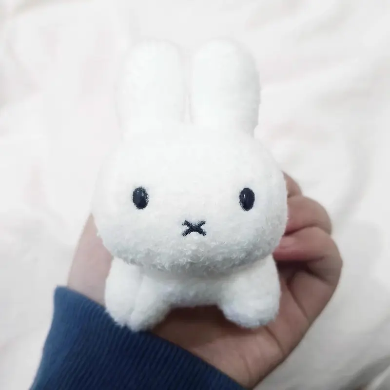 Búp Bê Nhồi Bông Cầm Tay Dễ Thương, Miffy, Siêu Đáng Yêu, Thỏ Trắng Mini, Đồ Chơi Nhồi Bông Mặt Dây Chuyền Quà Tặng 4