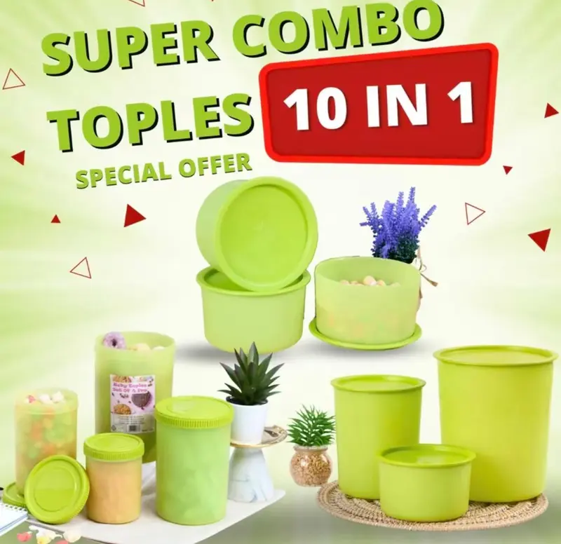 CPM Toples Plastik Kedap Udara Set Lengkap Paket Toples Super Combo 10in1 Best Selling 2