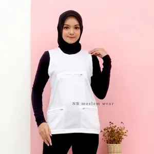 Singlet wanita , Kaos dalam wanitau umroh dan haji berkantong 3   kode Tc K3 Lembut Tank