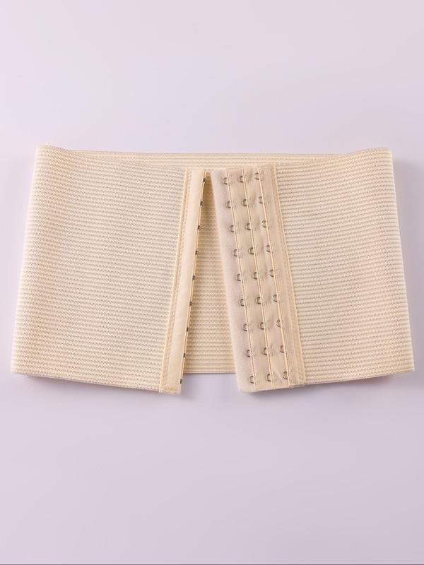 Women's Solid Color Hook & Eye Front Waist Trainer, Tummy Control Shaper, Women's Shapewear for Daily Wear 6