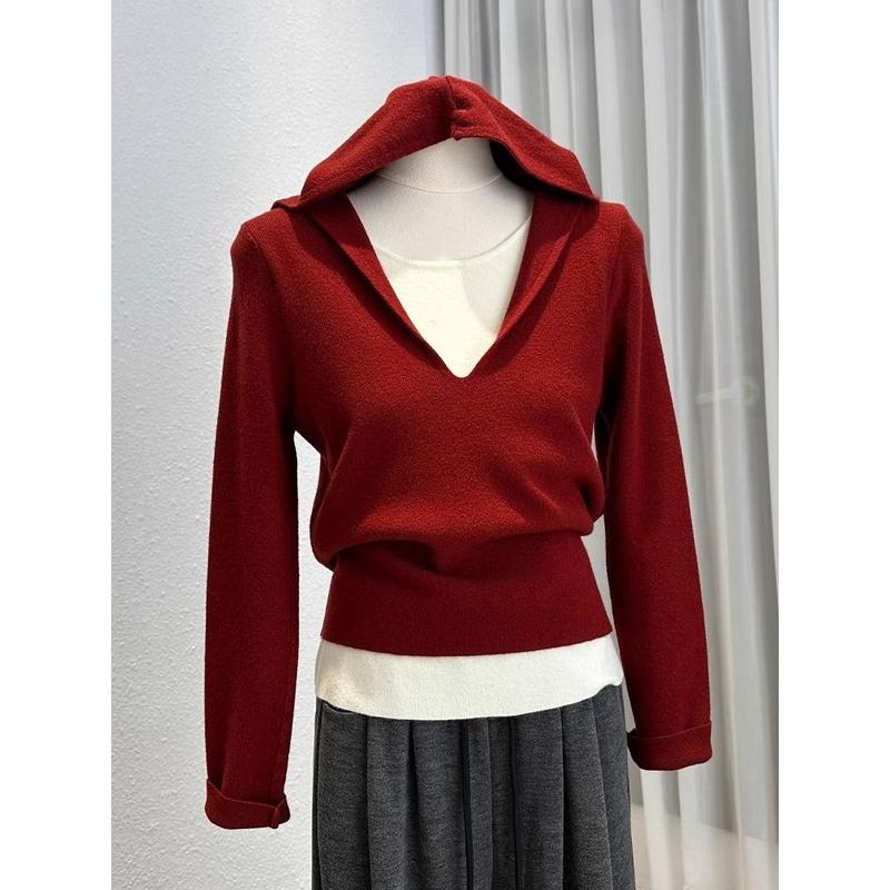 Áo Hoodie Sơ Mi De Lông Cừu, Thiết Kế Đẹp OOTD, Giả Hai Lớp, Dài Tay, Áo Cánh Nữ, Hàng Mới Về Mùa Thu, Ấm Áp, Có Thể Mặc Bên Trong Áo Cánh 0