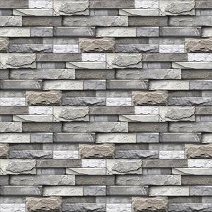 3D Retro Tile Pattern Wall Sticker, Self-adhesive Waterproof Wall Decal, Decorative Sticker for Home Kitchen Bathroom