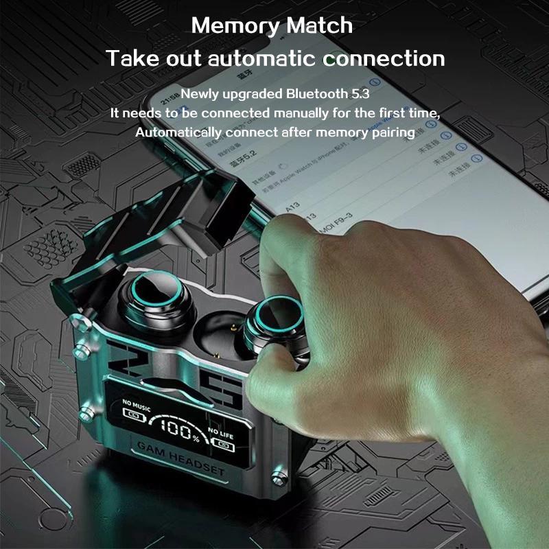 Product Introduction of 2024 TWS M25 Bluetooth Earphone 5.3 Waterproof Wireless Headphone 9D Stereo Sports Earbuds LED Microphoe Gaming Earphone Fireod 46