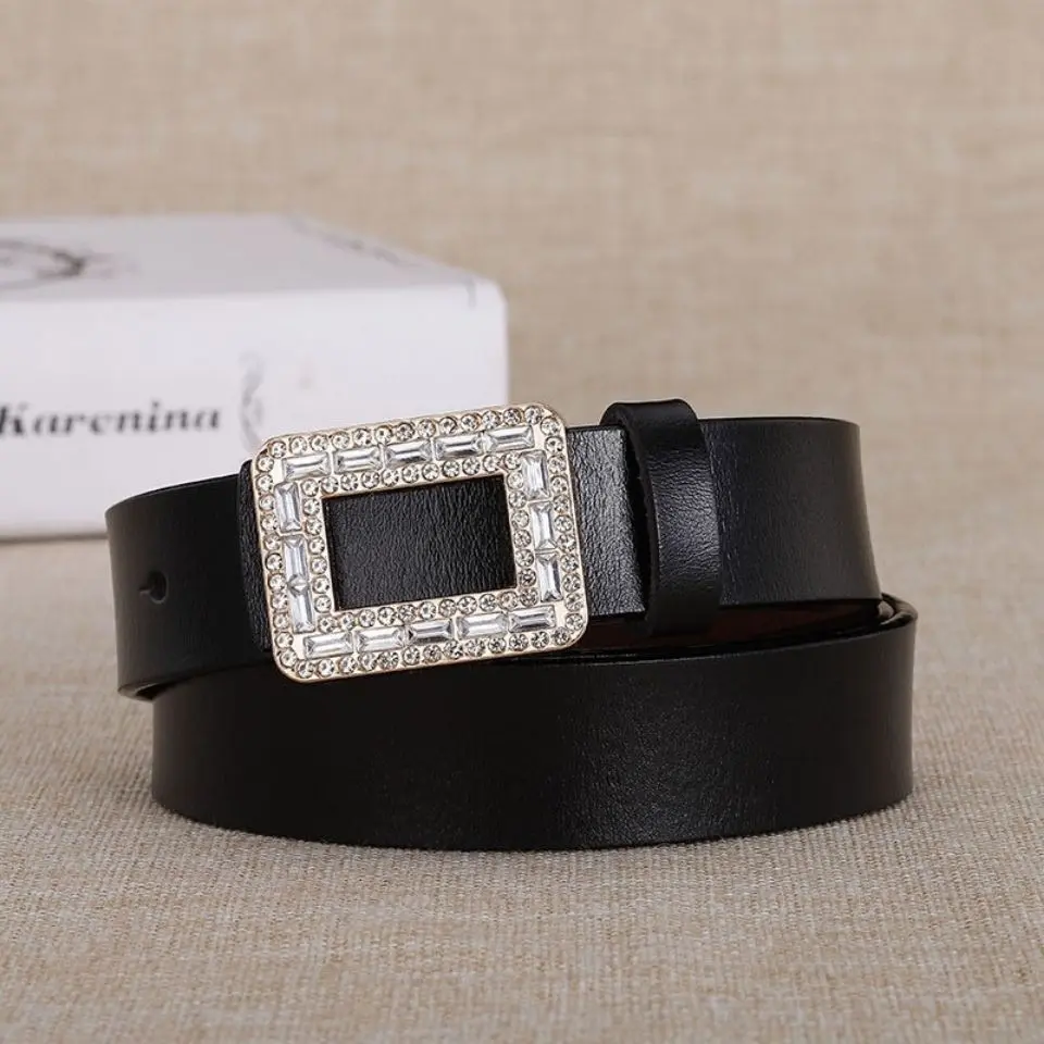 WOMEN'S belt genuine leather girls thin wide belt casual all-match Fashion jeans pant belt