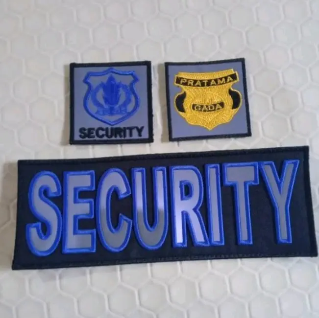 LOGO BORDIR SECURITY / SATPAM SATU SET