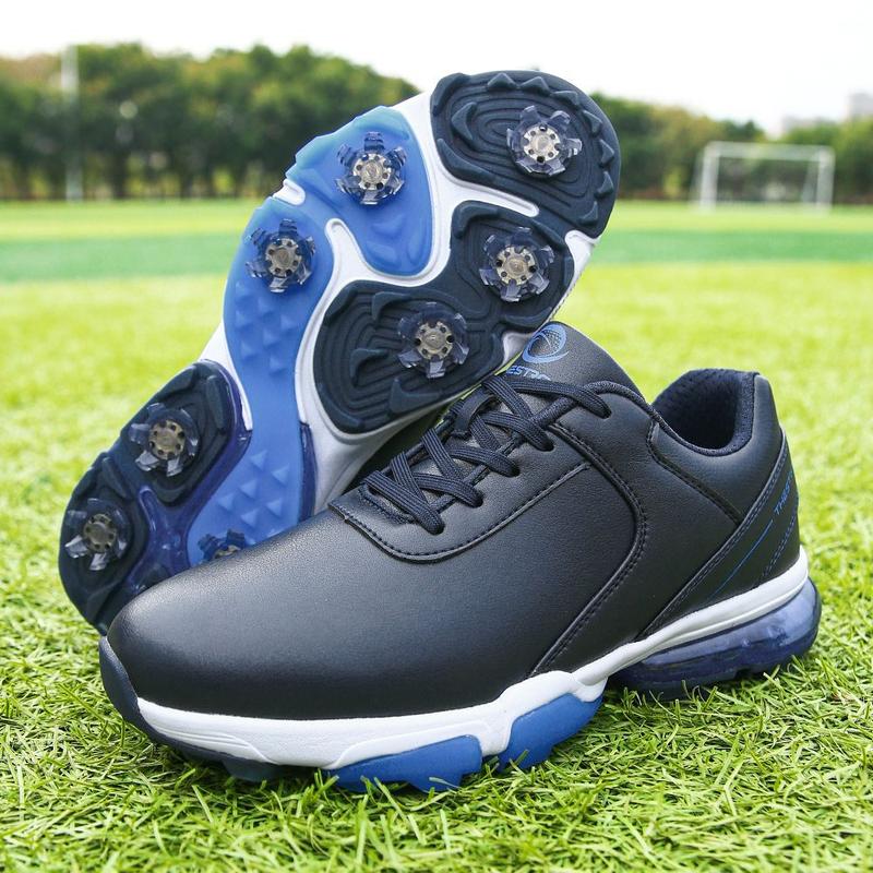 Product Introduction of New Breathable Men's Golf Shoes Professional 8 Studs Large Size Waterproof Non-slip Lightweight Casual Sports Shoes XZ25044 25