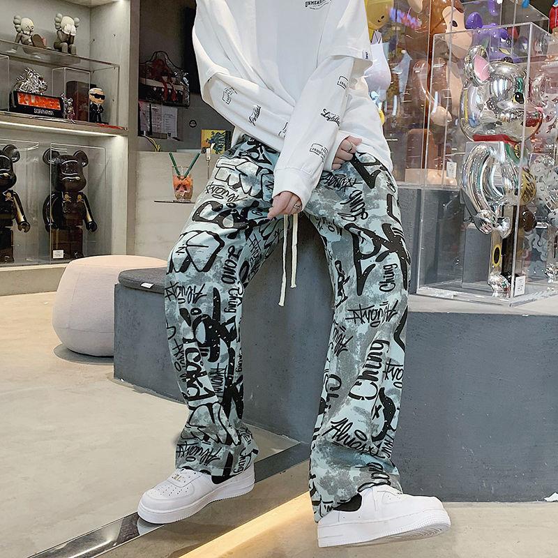 Product Introduction of Quần Dài Ống Rộng, Phong Cách Hip Hop, Thiết Kế Graffiti, Quần Ngoại Cỡ Dành Cho Nam Giới, Quần Jazz Và Quần Đường Phố Cao Cấp, Thích Hợp Cho Khiêu Vũ Và Phong Cách Cổ Điển 13