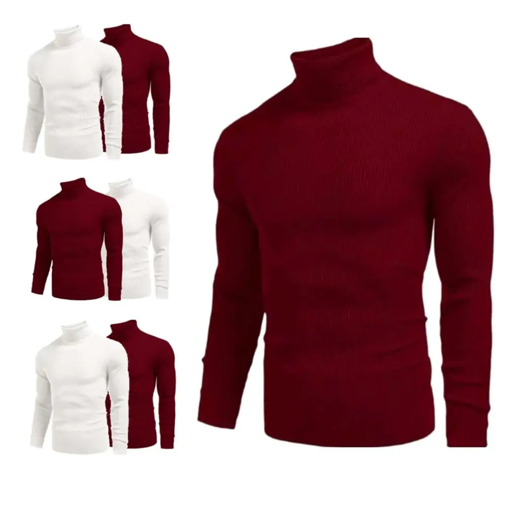 Kaos Turtleneck Spesial Kemerdeaan 17 Agustus Pria Wanita Polos Dewasa Katun Knitwear