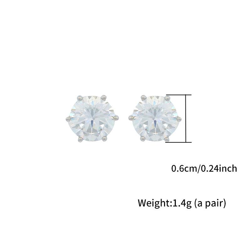 Product Introduction of Bông Tai Đinh tán Zircon, Dát Sáu Chấu Trang sức, phong cách Ins, thiết kế đơn giản, cao cấp, Dễ Phối Đồ 7