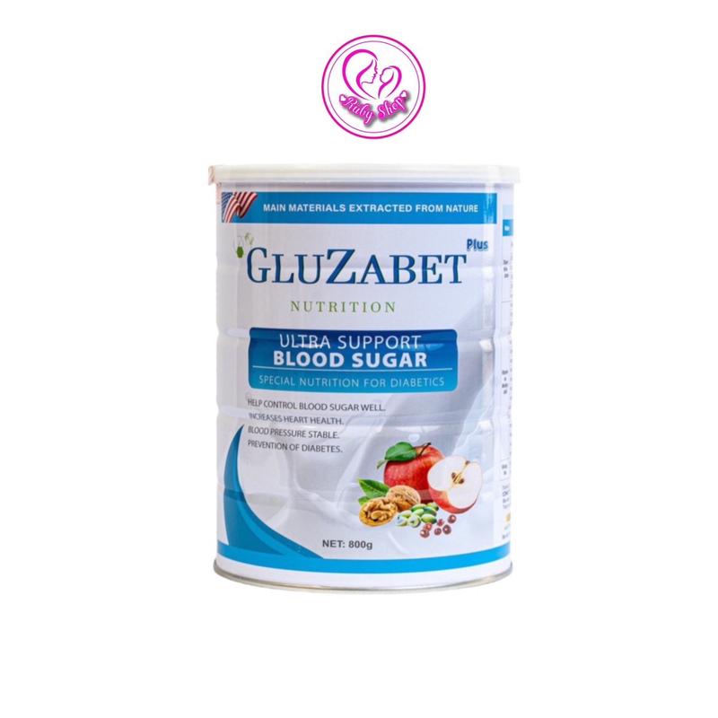 Sữa Gluzabet lon lớn 800g hỗ trợ tiểu đường bổ sung dinh dưỡng