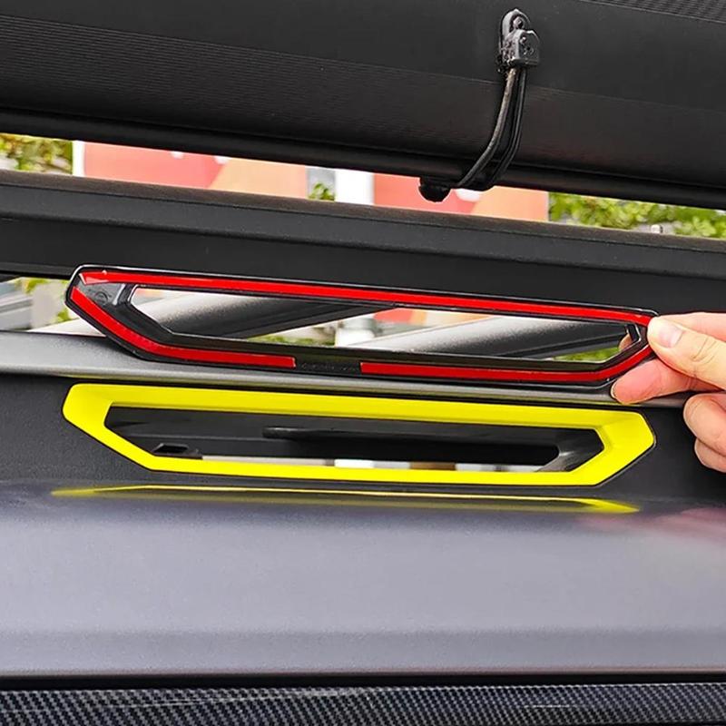 Product Introduction of 1 Pcs ABS Roof Rack Trim Strip Modified Tow Hook Cover Car Exterior Trim Strip Suitable For Jietu Travelers Durable 39