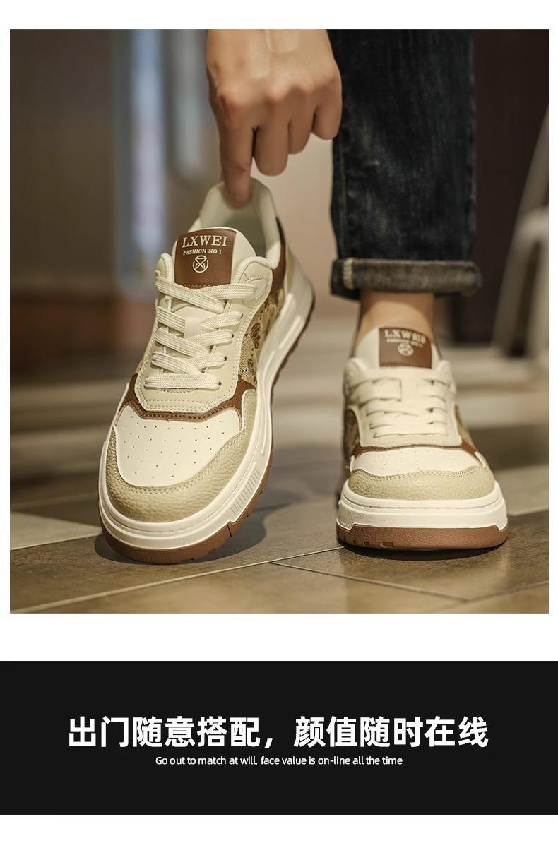 Product Introduction of 2024 Summer New Hot Trendy Mesh Breathable Fashion Men's Versatile Absorbent Sole Thick Sole Soft Sole Non-Slip Sneakers 24