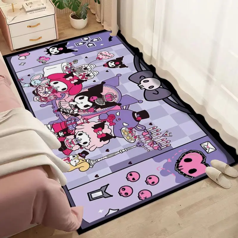 Cute Clow M cartoon style floor mat suitable for bedroom and living room, can be used as bedside table, anti-stain, large bedside blanket, suitable for room.