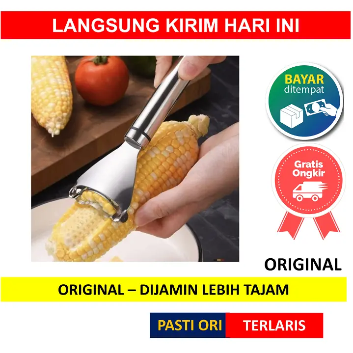 Alat Pengupas Jagung Bahan Stainless Corn Peeler Stripper Pisau Serut Perontok Serutan Parutan Mudah Dan Praktis 0