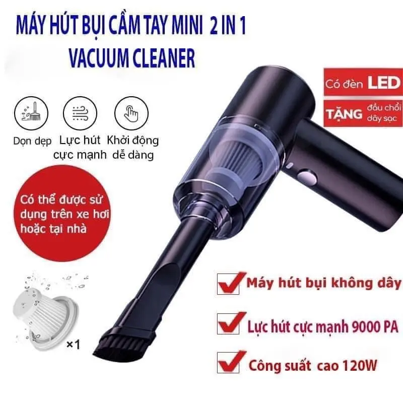 Máy Hút Bụi Bàn Thờ Cầm Tay Sạc Pin Siêu Sạch Hút Ngóc Ngách Mạnh Mẽ