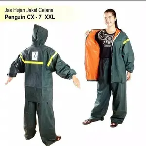 Jas hujan setelan penguin cx 7 L XL XXL - jas hujan stelan CX7 - jas hujan cowok cewek