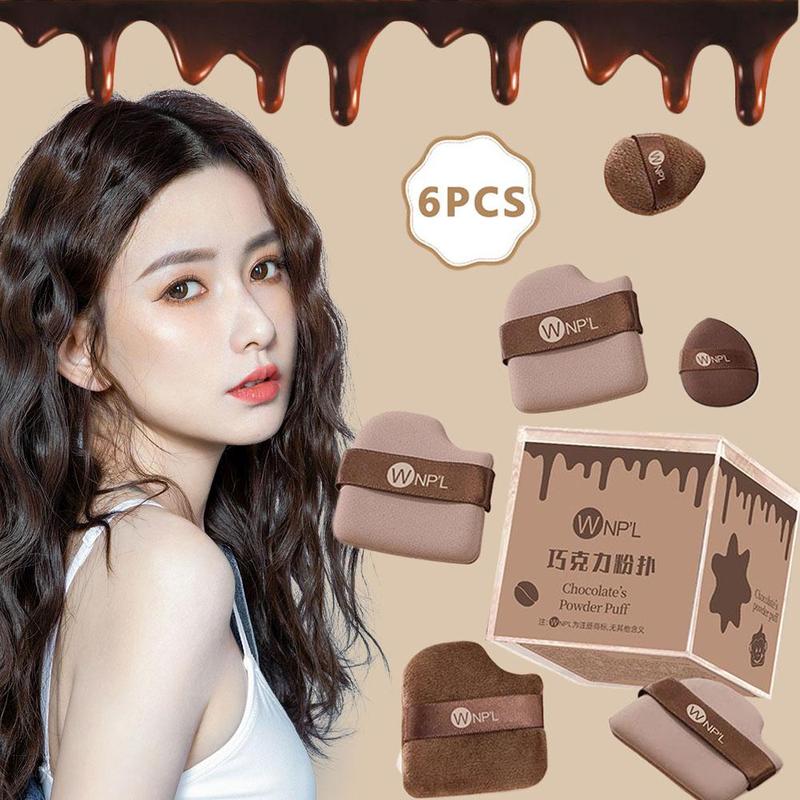 Product Introduction of Chocolate Chip Cookie Q Bouncy Powder Puff, Wet & Dry Makeup Tools No Powder Sponge Powder Puff Set 23