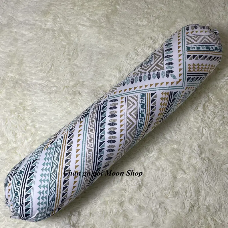 Gối Ôm Người Lớn (1 Vỏ + 1 Ruột) Bông Hạt Cao Cấp - Kích Thước : 30cm x 100cm - Nguyệt Ánh Bedding [Tam giác ghi] 4