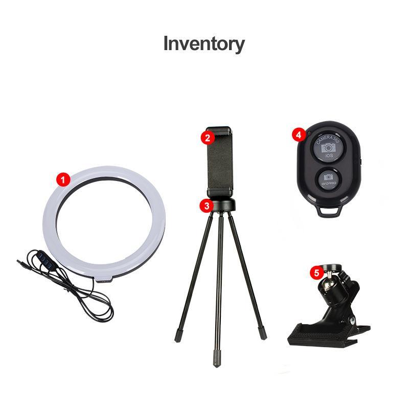 USB Powered Laptop Selfie Ring Light, 1 Set Selfie Fill Light with Tripod Stand, Fill Light for Makeup Video Photography, Live Streaming & Distance Learning 8