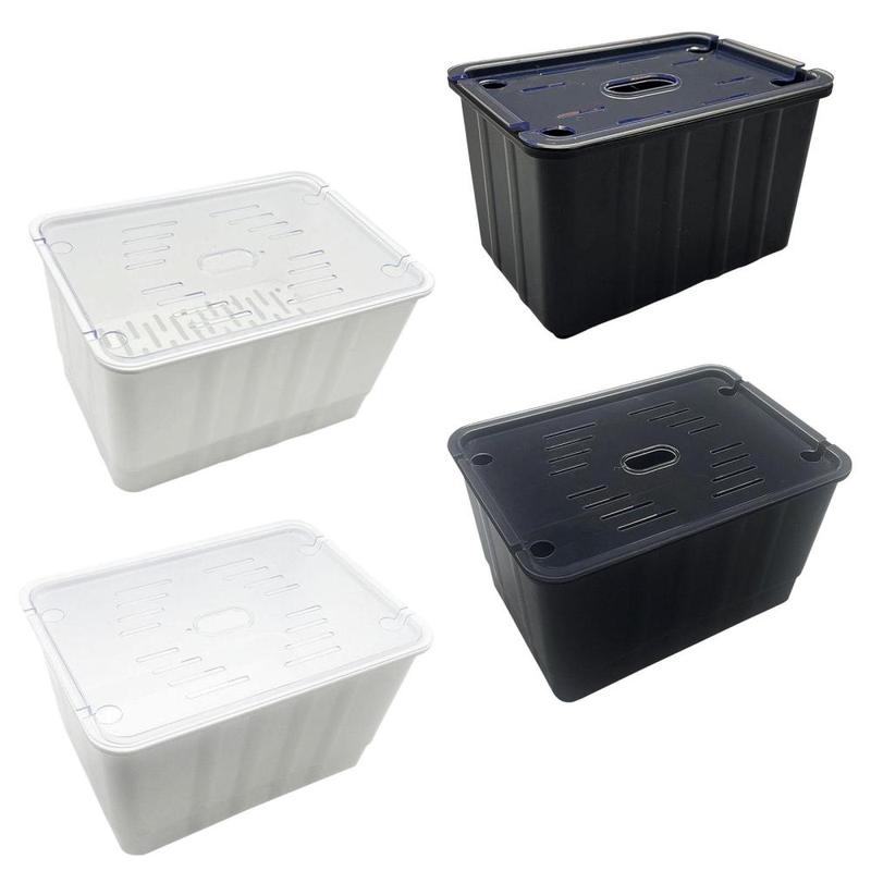 Turtle Habitat, Turtle Breeding Tank, Ventilation Feeding Hatching Container, Turtle Aquarium for Hatchling Chameleon 1