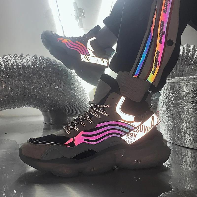 Custom Luminous Winter Plush Casual Sneakers Leather Plus Size US 13 EU 48 Air Cushion Sports Running Shoes for Men Closed Boy_voghion.com
