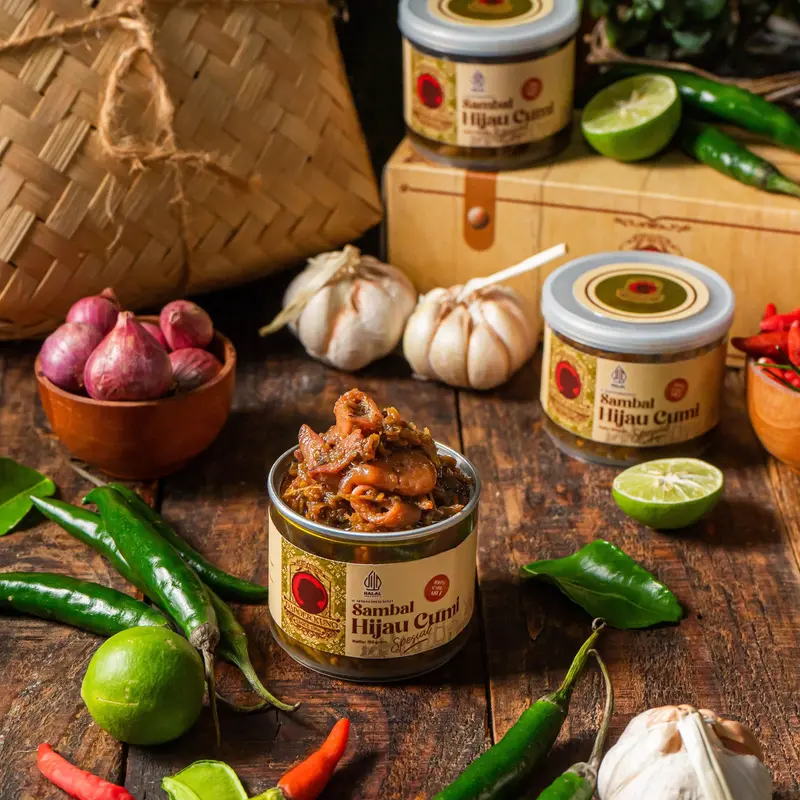 Sambal Hijau Cumi Spesial DAPOER KUNO [150 Gram] Kaleng Food Makanan Masakan 2