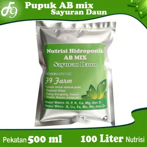 AB Mix 500 ml Serbuk Pupuk Nutrisi Hidroponik Sayuran Daun - Kualitas Premium