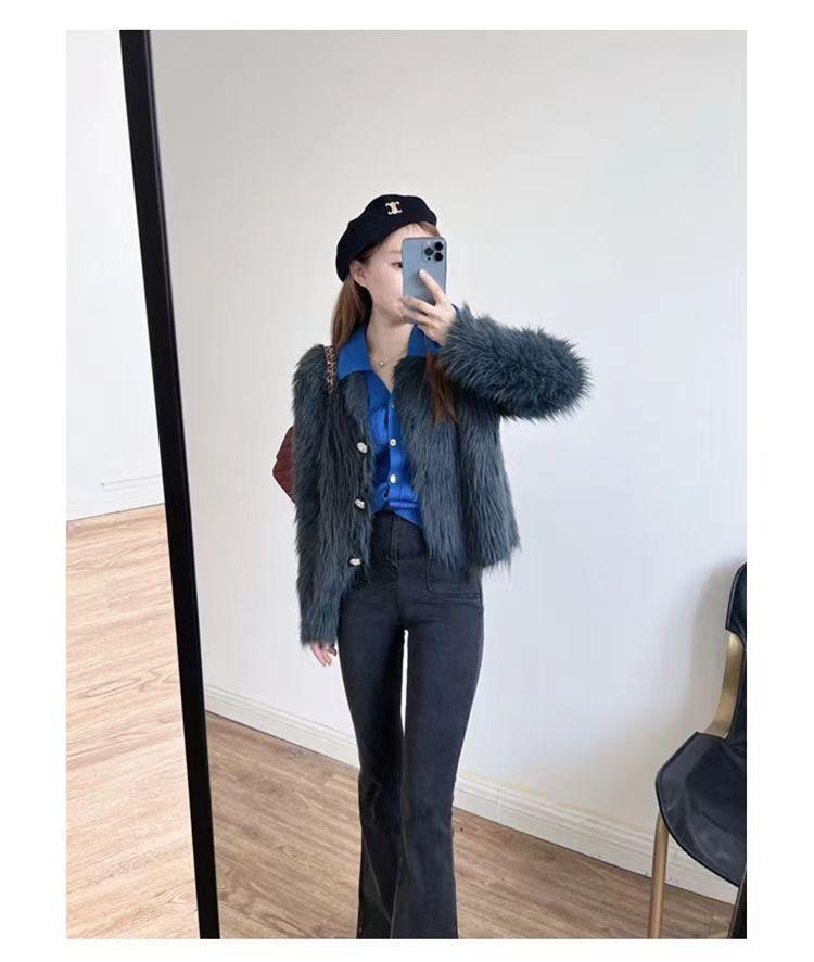 Product Introduction of Áo Khoác Len Cardigan Dệt Kim, Len Giống Lông Chồn, Dành Cho Nữ, Quần Áo Mùa Thu Và Mùa Đông, Dày Dặn, Hàng Mới Về, Ngắn, Ngắn, Mềm Mại Và Nếp, Sản Phẩm Châu Âu Phổ Biến Năm 2025 11