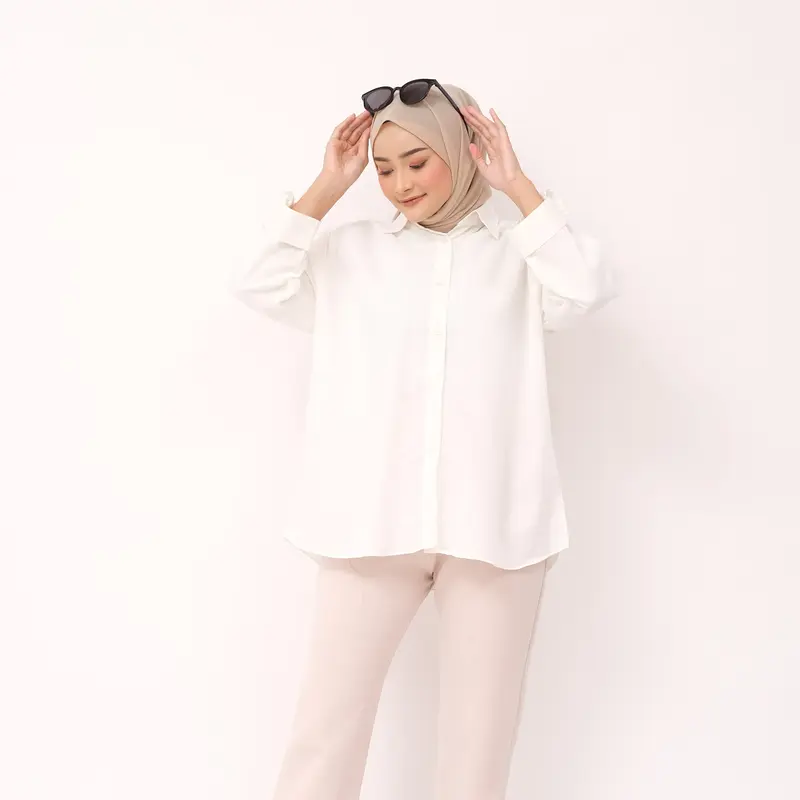 Kemeja Polos Katun Lengan Skoder Katun 6