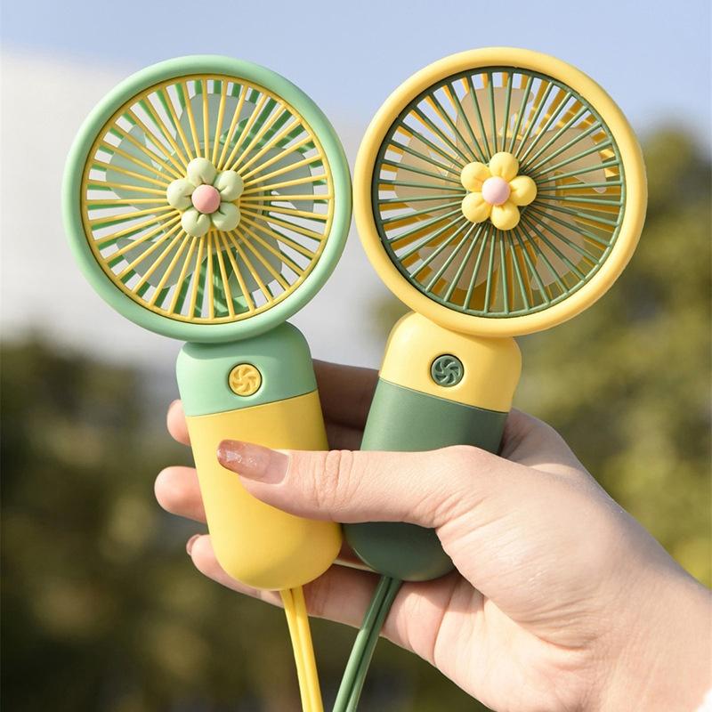 Product Introduction of Mobile Phone Stand Small Fan Handheld USB Charging Mini Fruit Portable Office Student Electric Protection Chargeable 2