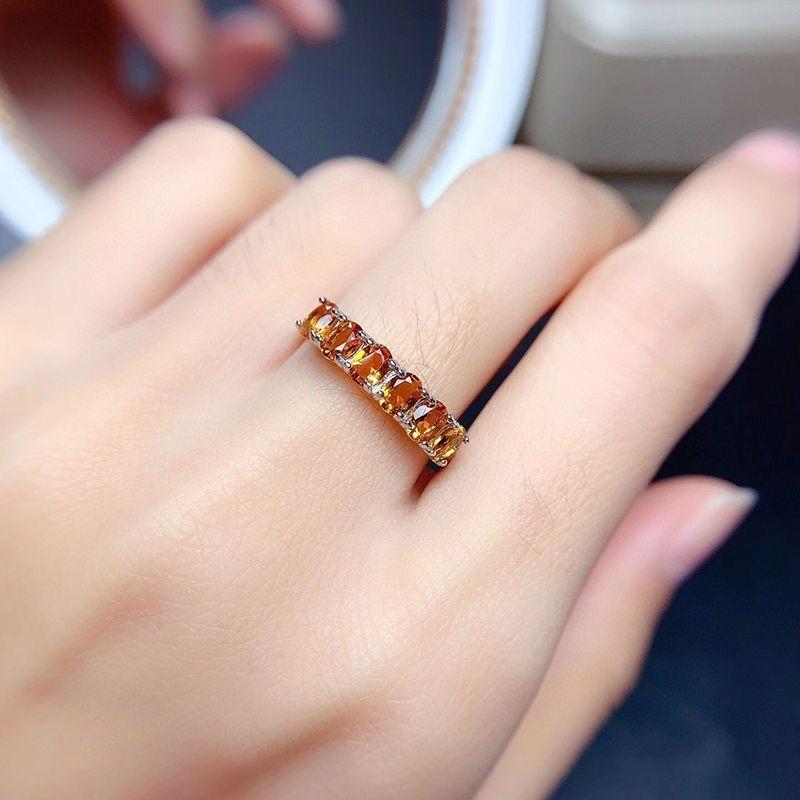 Nhẫn Pha Lê Vàng, Thế Hệ Thứ Hai, Thu Hút Giàu Có, Nhiều Pha Lê, Dát Titan, Nhẫn Có Thể Điều Chỉnh Đơn Giản Và Tinh Tế 2