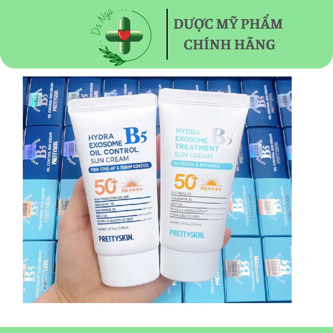 [Mẫu mới] Kem chống nắng B5  Pretty Skin Hydra 50ml Skincare Sunscreen Sun Cream