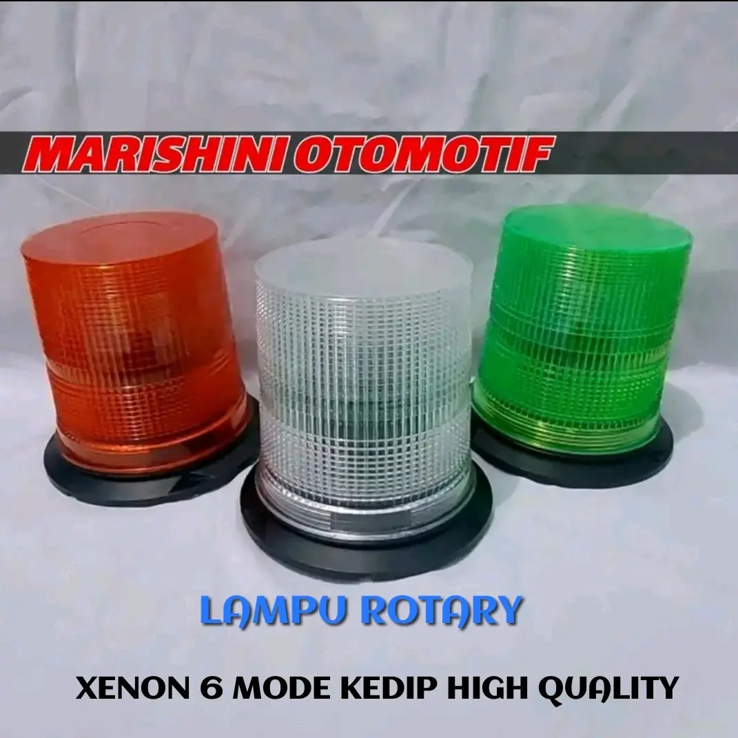 Lampu Rotary Orizinal 12/24 volt 1X Sampai 6X kedipan dan setelan Merk Escort rotary