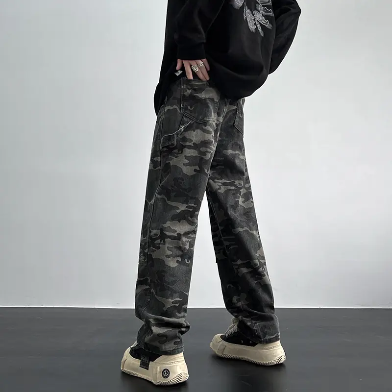Quần Dài Nam, Thời Trang, Phong Cách Cổ Điển Mỹ, Quần Hiphop, Trang Phục Mùa Hè, Thiết Kế Rằn Ri, Thương Hiệu Thời Trang, Quần Dù, Giặt Được, Dụng Cụ Cưa Gỗ, Quần Thường Ngày Menswear Pants 3