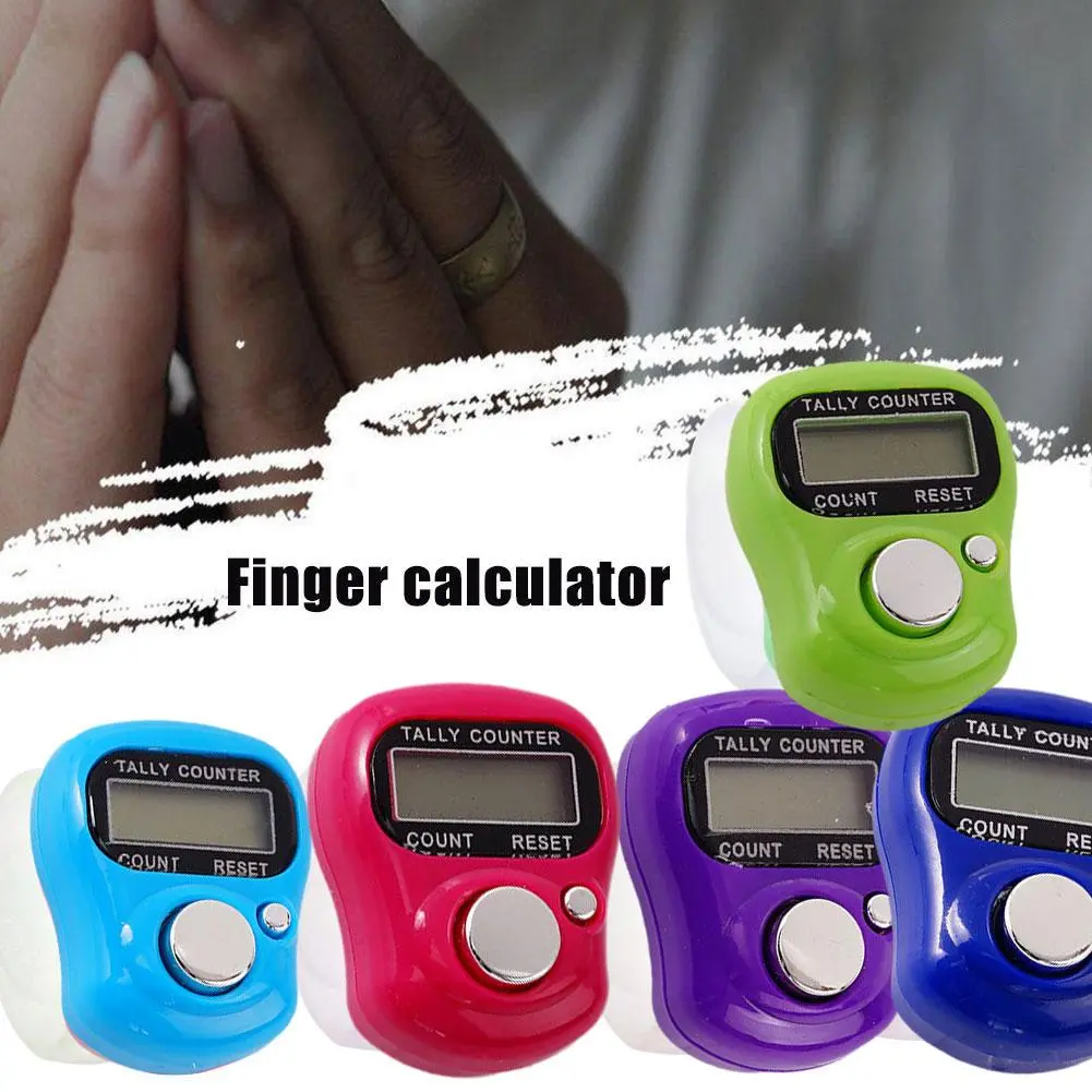 1pc Electric Digital Display Counter Counter Electronic Digital Display Hand Tally With LED Light For Sewing Remember Steps