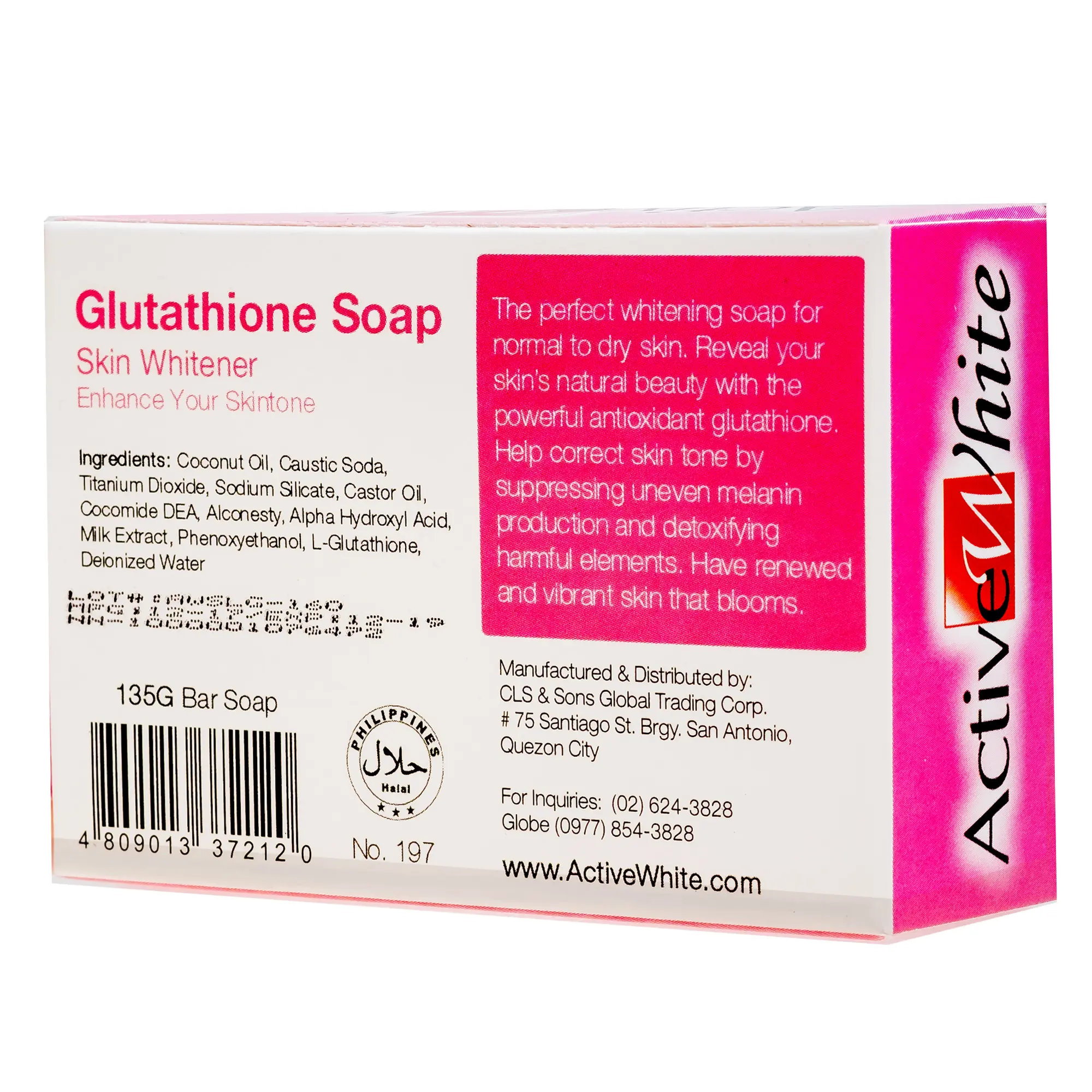 active white l glutathione soap Active White Glutathione Skin Whitener Soap 135g (single or twin pack) active white l glutathione soap Active White Glutathione Skin Whitener Soap 135g (single or twin pack)