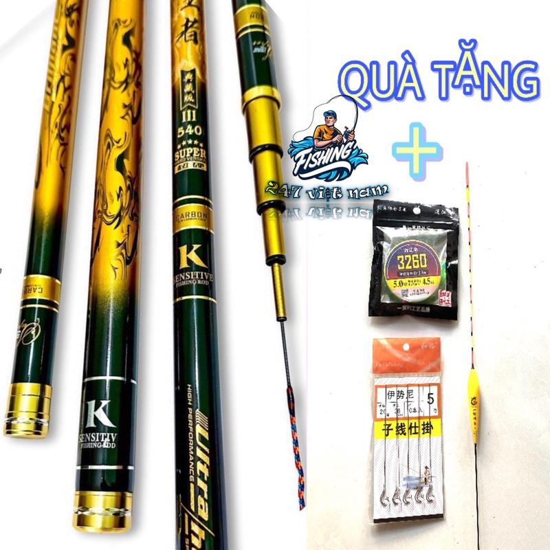 Cần Câu Tay ĐẠI LỰC VƯƠNG GIẢ 5H + Quà Tặng Ngọn Trục Phao Thẻo Chất Lượng Đồ Câu Fishing 247 Việt Nam ạ Đi Câu Câu Cá