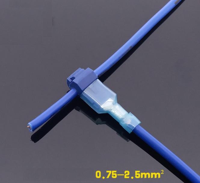 50 bộ cút nối dây điện chữ T phân nhánh - t cắm, cos nối điện, cút nối điện chữ T