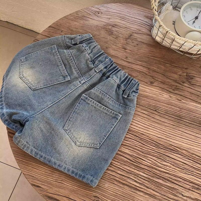 Product Introduction of Quần Short Denim, Cho Bé Gái, Hàng Mới Về Mùa Hè 2025, Phong Cách Hàn Quốc, Thường Ngày, Mỏng, Quần Nóng, Thích Hợp Cho Trẻ Mới Biết Đi Và Trẻ Em, Quần Túi Hộp Dễ Phối Đồ quần  đùi  cho  bé  gái  35  đến quần  đùi  rách  cho  bé  gái baggy  clothes  girls 9