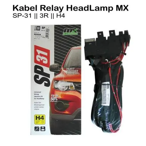 Kabel Relay set lampu Head lamp H4 Bosch 3 Relay tipe XT31 SP31