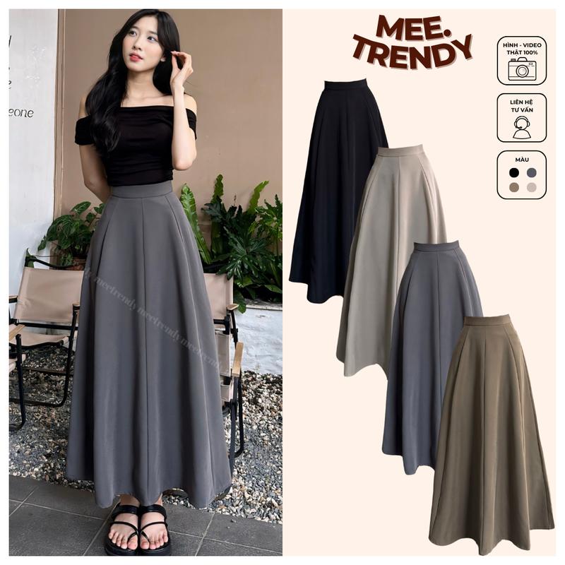 Chân Váy Nàng Thơ JOLIE 8 Mảnh, Chân Váy Xoè Dáng Dài Chữ A Lả Lướt Chất Vải Hàn Quốc [CV88]
