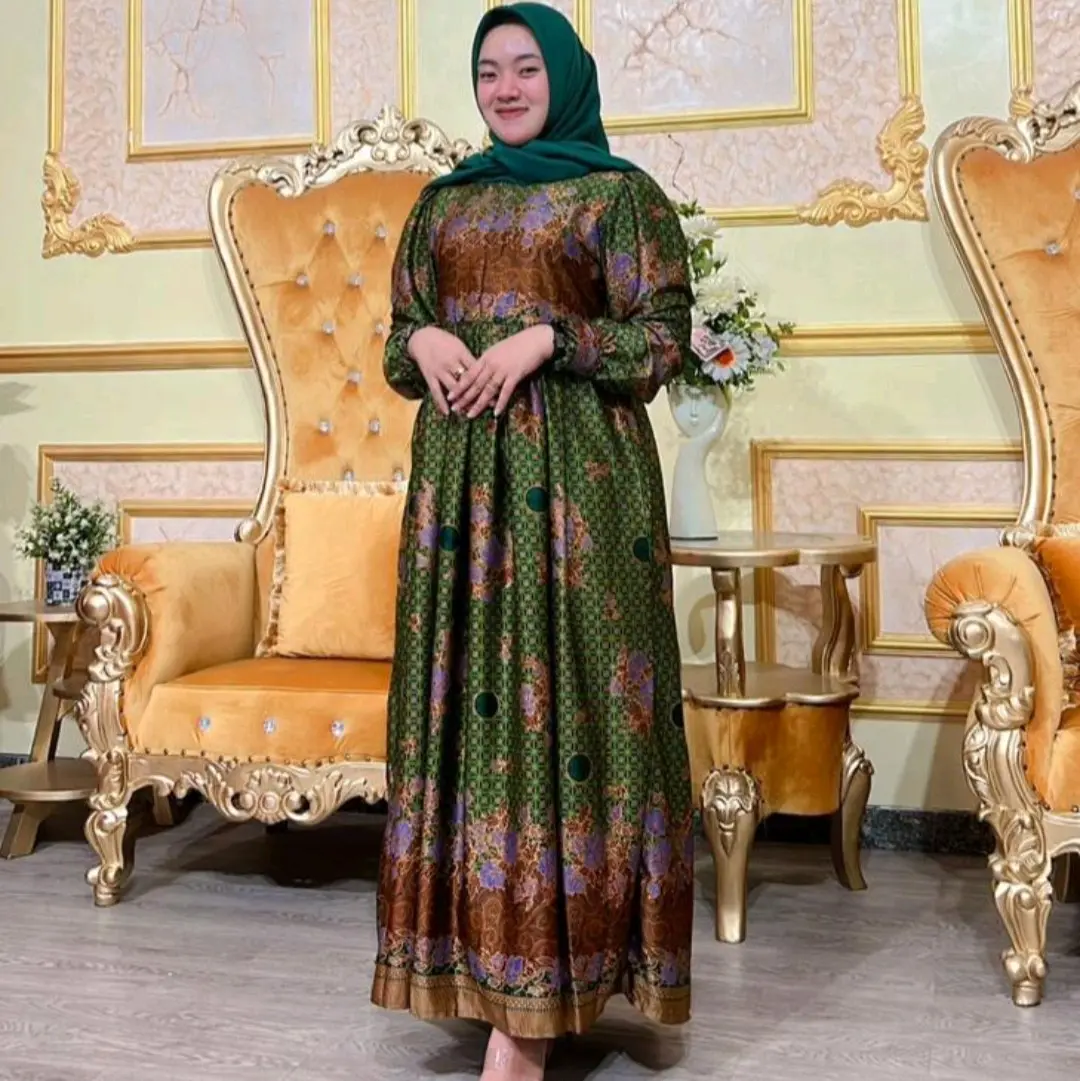 gamis muslimat bisa request size 90-120