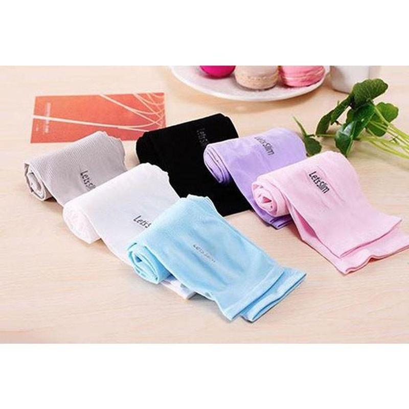 Combo 10 Đôi Găng tay chống nắng xỏ ngón Let's Slim Voi Cao Su 4