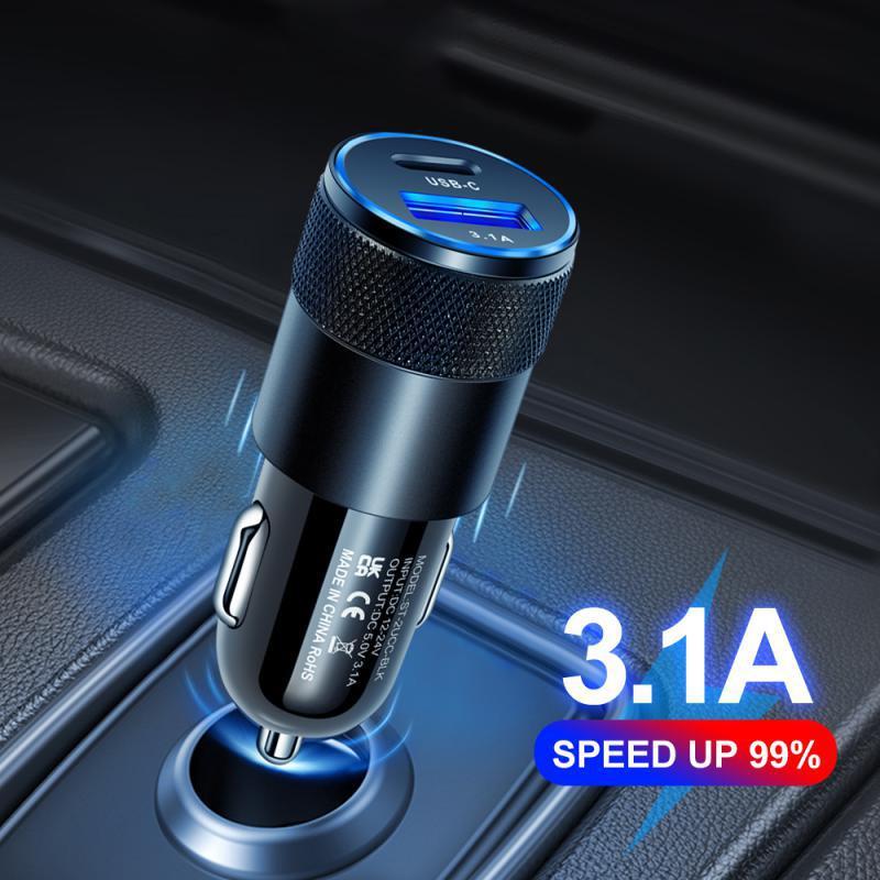 Product Introduction of Mini USB C Car Charger 30W PD Phone Power Adapter For Iphone Xiaomi Samsung Fast Charging Cigarette Lighter Socket USB Charger 16