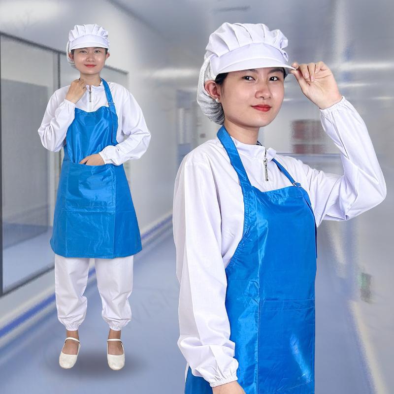(KHÔNG KÈM NÓN) Đồng Phục Phòng Sạch, Phòng Lạnh Cho Công Nhân Thực Phẩm, Ngành Y Tế, Phòng Thí Nghiệm 5