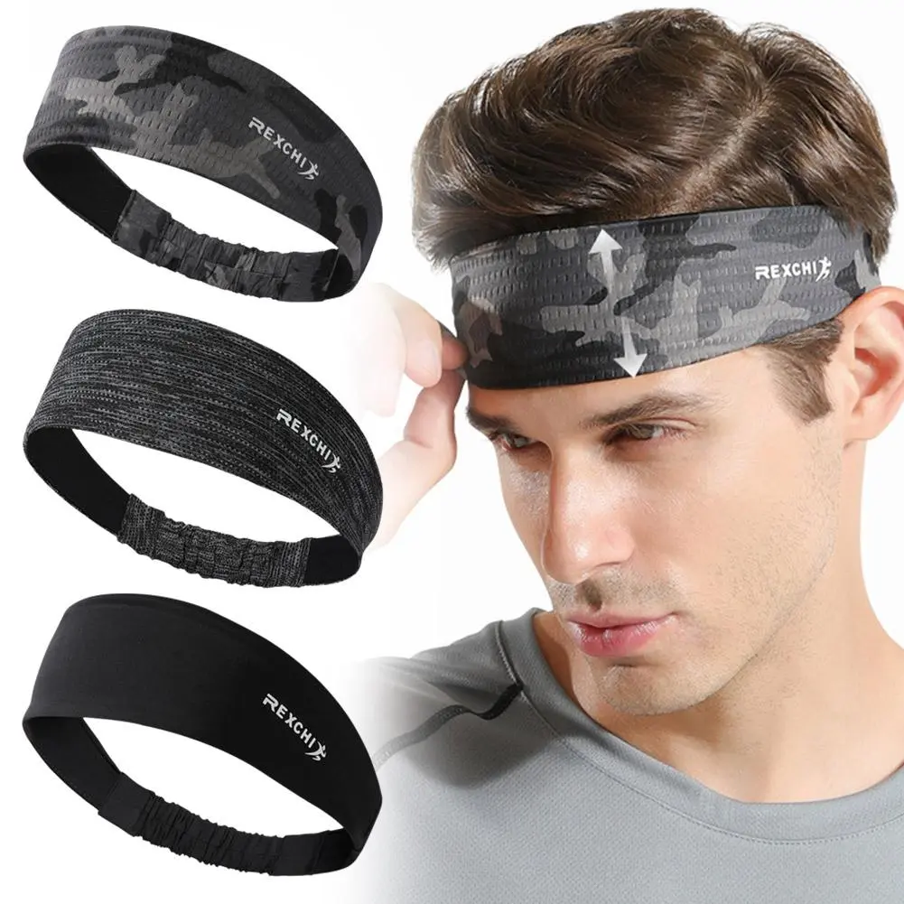 Sports Headbands For Men Woman Gym Yoga Sweat Hair Bands Soft Elastic Hairbands Stretch Outdoor Sport Sweatbands
