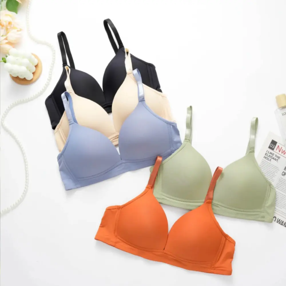 Women Bra Non-wire Push Up Bralette Seamless Comfortable Breathable Underwear For Ladies Fabric Smooth Soft Womenswear